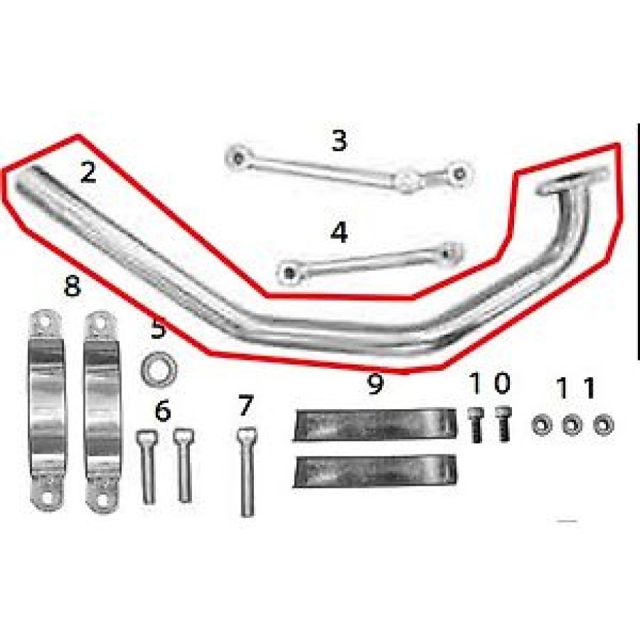 SP TAKEGAWA [Repair Parts] Exhaust Pipe