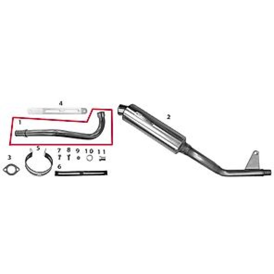 SP TAKEGAWA [Repair Parts] Exhaust Pipe COMP.