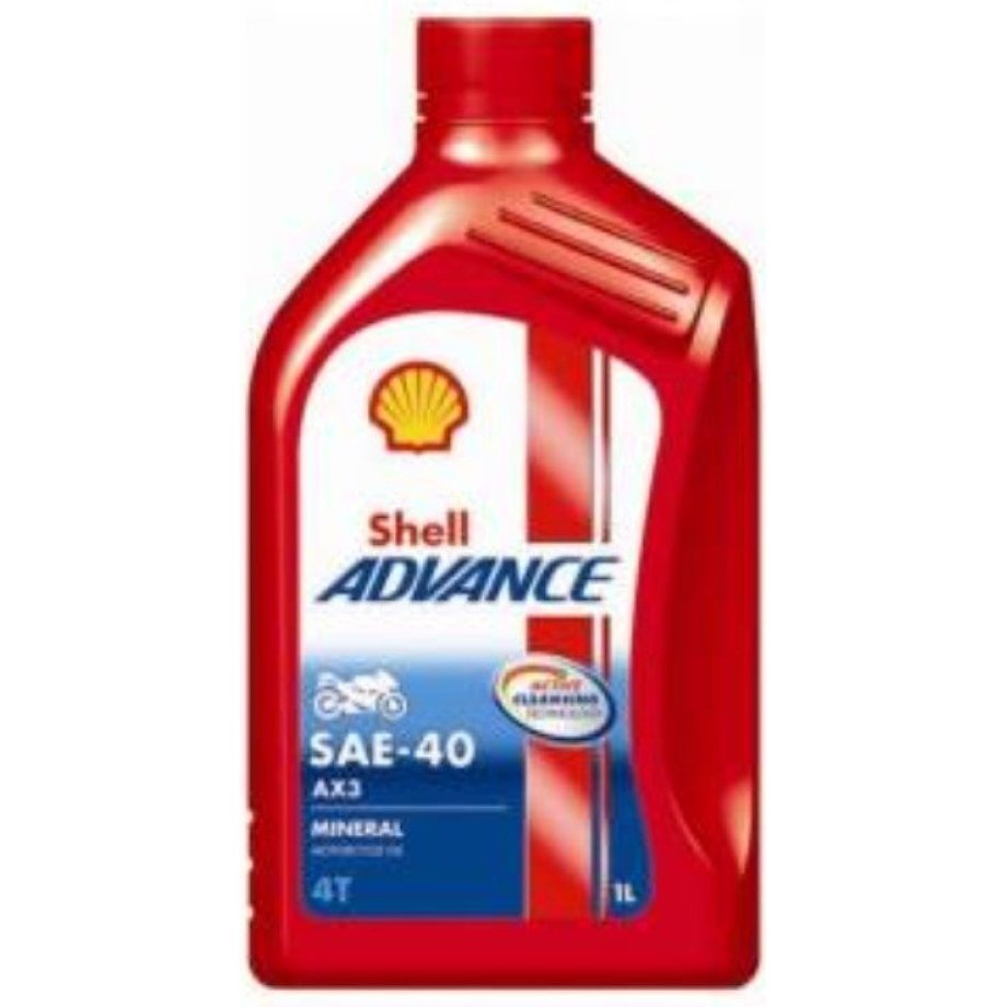 SHELL ADVANCE AX3 4T Motorcycle Engine Oil 20W-40 1L